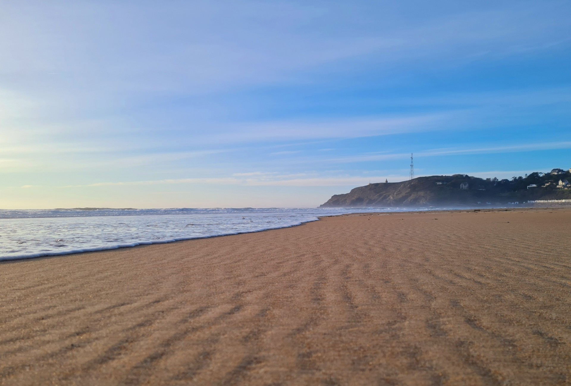 Vue de la côte de Barneville-Carteret
